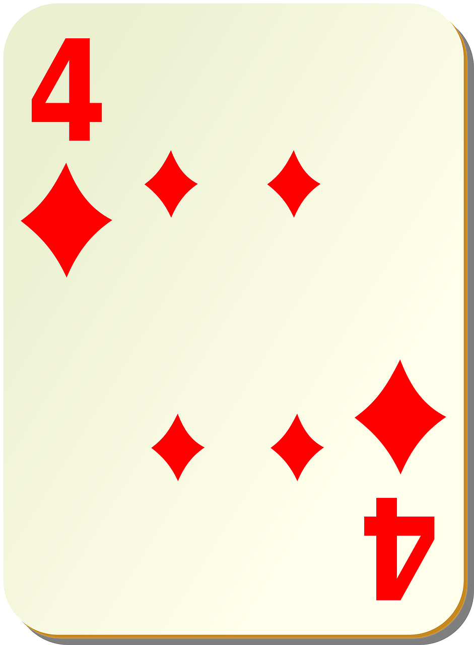 diamonds, playing cards, four-28285.jpg